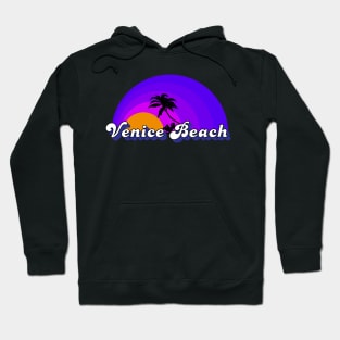 Venice Beach California Souvenir Sunset Design Hoodie